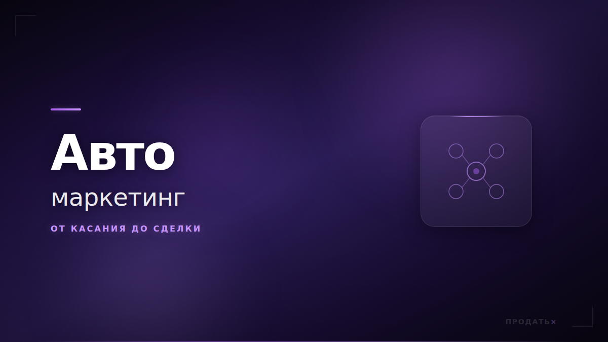 Автоматизация маркетинга и продаж